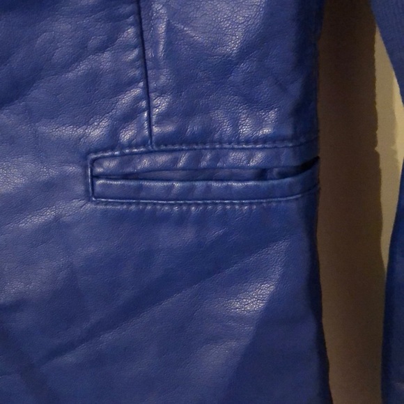 RARE Black River Faux Leather Violet/Indigo Jacket - Picture 4 of 8